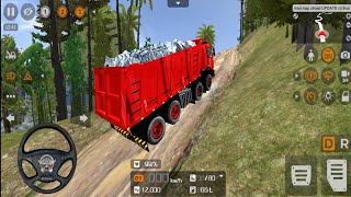 Realistic 12 Wheeler Tipper Truck offroad challenging driving