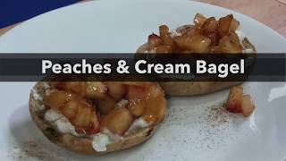 Peaches and Cream Bagel