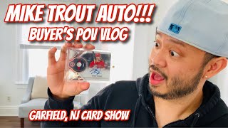 MY FIRST MIKE TROUT AUTOGRAPH | BUYING SPORTS CARDS AT THE GARFIELD, NJ CARD SHOW | BUYER'S POV VLOG