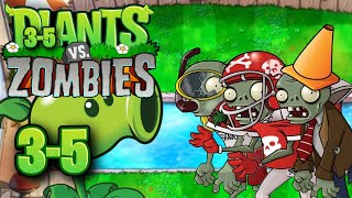 PLANTS vs. ZOMBIES - POOL LEVEL 3-5 GAMEPLAY (NO COMMENTARY) #pvz #gameplay