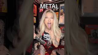 No matter the mood, she always comes back to metal.  #metalhead #guitar