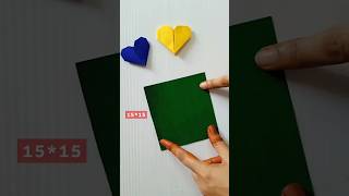 Diy Origami paper Heart#papercrafts#ytshorts #shorts#viralshorts