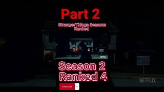 STRANGERTHINGS SEASONS RANKING!