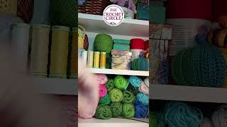 My way of sorting my micro crochet yarn /  thread #shorts My micro crochet kit back at home