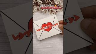 DIY Secret message card 💌❤️ | Diy Handmade card #shorts #ytshort #craft #gift #handmadecard