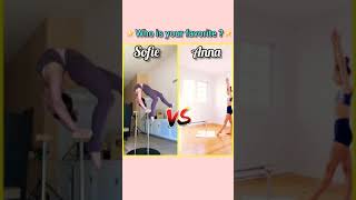 Sofie Dossi V.S Anna Mcnulty Viral Tiktok Handstand Challenge.