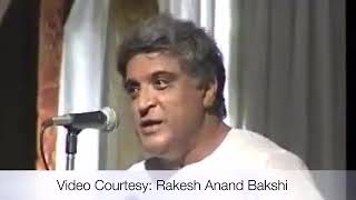 #JavedAkhtar on #AnandBakshi