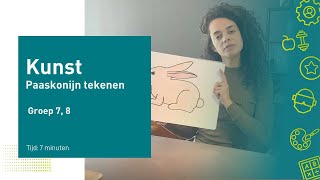 Kunst - Paaskonijn tekenen