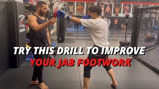 Improve Your Jab Footwork With This Drill #boxing #mma #kickboxing