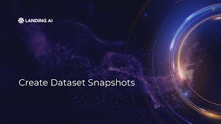 Create Dataset Snapshots