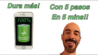 Cómo hacer que dure más la pila del iPhone fácil y rápido | paso a paso | 📱🔋/ también Android!