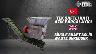 TSH-Tek Şaftlı Kitap Parçalayıcı / TSH-Single Shaft Book Shredder