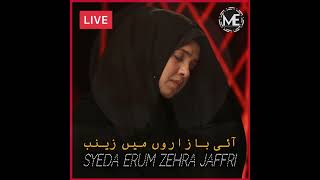 Aai Bazaaron Main Zainab || Syeda Erum Zehra Jaffri || 03 Safar 1445 || Muharram 2023 ||🔴LIVE NOHAY