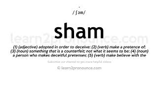 How to pronounce Sham | English pronunciation