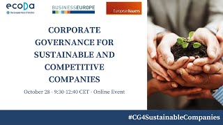 ecoDa Joint Event - "Corporate Governance for sustainable and competitive European companies"