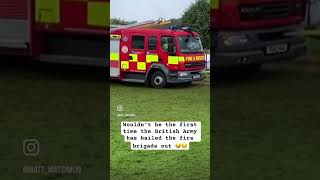 The ‘A’ (armour) Team saves the fire brigade!