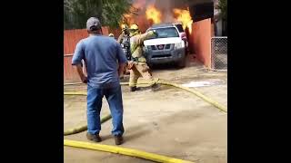 Man rushes into his burning home to save his dog🐶🥺