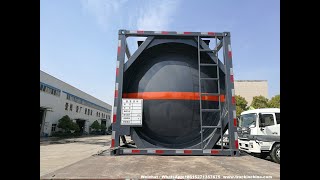 20FT Tank Container steel lined LLDPE for HCL H2SO4 Acid