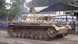 WWII tanks at the Deutsches Panzer Museum, Panzer III, StuG III, Panzer IV, Hummel, Panther, Hetzer