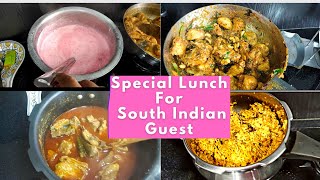 Special Lunch For South Indian Guest/ Non Veg Menu For Guest/South Indian Recipe/Meal Idea For Guest