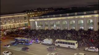 Protest in St. Petersburg against Russia-Ukraine invasion