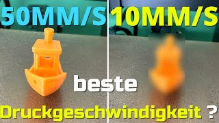 Das ist die beste Geschwindigkeit beim 3d-Druck