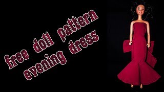 Make your own doll clothes - evening dress 2