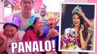 MISS UNIVERSE 2018 REACTION VIDEO (PANALO SI CATRIONA GRAY!!) | LC VLOGS #215