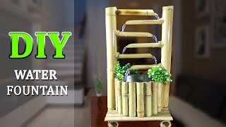 How to Make WONDERFUL BAMBOO WATER FOUNTAIN very easy