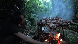 How to trap a wild boar and preserve its meat, Wilderness Alone, Episode 29