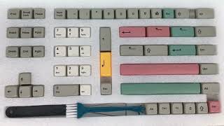 Retro 9009 Keycap English Version Mechanical Keyboard DIY Personality 133 Keys XDA Profile Pbt