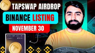 Tapswap Listing On Binance Confirm | Tapswap 30 November Listing | Tapswap New Update Today