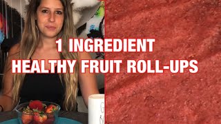 KIDS HEALTHY SNACKS! FRUIT ROLLUPS 1 INGREDIENT | LUNCH BOX IDEAS