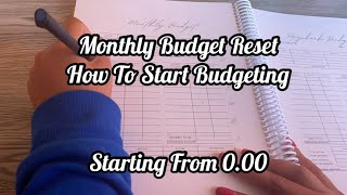 LOW INCOME BUDGET|monthly Budget Budget reset how to budget Budget for Beginners #budget #budgeting