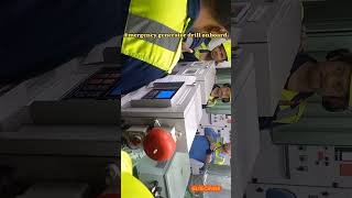 Emergency generator drill #cargoship #ship #containership #merchantnavy #youtubeshorts #trending