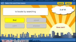 WhichWord? Definitions - VocabularySpellingCity Games