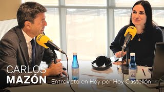 Entrevista Carlos Mazón en Hoy por Hoy Castellón.