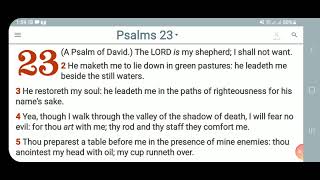 KJV-Daily Bible: p.m. Psalms  23:1-6