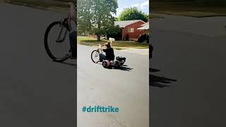 Driftin the Trike!  #highschoolshopproject #drifttrike #minibike #lawnmowermotor #drift