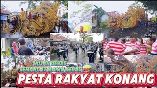 PAWAI AKBAR DESA KONANG DI GUYUR HUJAN❗ PENONTON RELA BASAH BASAHAN  ❗