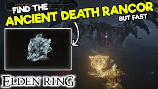 How to get the ANCIENT DEATH RANCOR SORCERY in Elden Ring - Find Rare Items Fast - Map Location