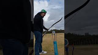 Archery session. Hit the yellow target a couple of times.