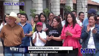 Simulacro Nacional 2024 en Zacapoaxtla