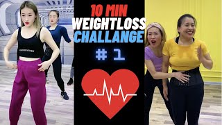 ⭕️ 10 MINUTE ⭕️ ABDOMINAL WEIGHT LOSS CHALLANGE #1