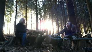 The Monument - live ambient music in the woods with Nigel Rippon on gyil (West African xylophone)