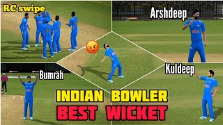 Top 10 wicket's 🤯 in Real Cricket 24 | Indian players iconic wickets with thrilling bowling |