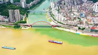 This is Wuzhou's unique scenery - the Yuanyang River View.#Wuzhou #YuanyangRiverView 🌈