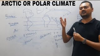 Arctic or polar type of climate.