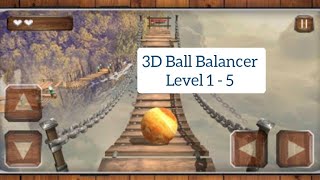 3D Ball Balancer - Extreme Balance in Space ( Levels 1 -5)