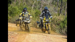 (english version) BMW R1250GS HP and Honda CRF 1000 L Africa Twin: Offroad-Action in Tuscany